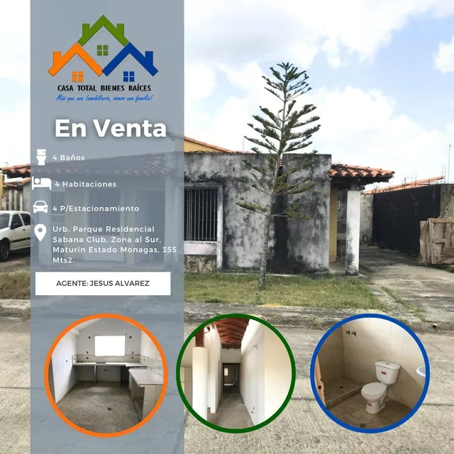 Se Vende Casa En La Urbanizacion Sabana Club Zona Sur