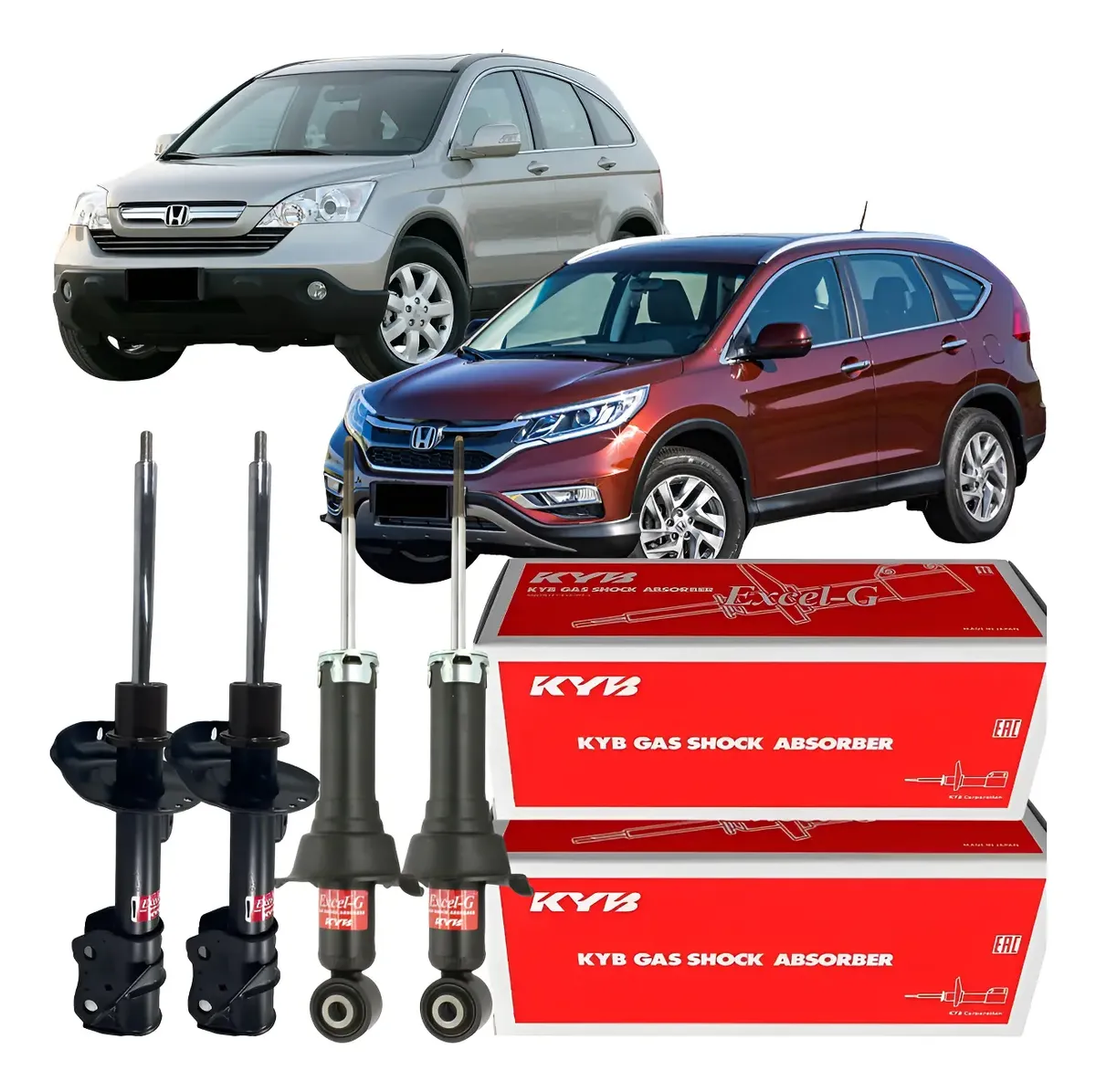04 Amortecedor Dianteiro Traseiro Cr-v 2007 Á 2011