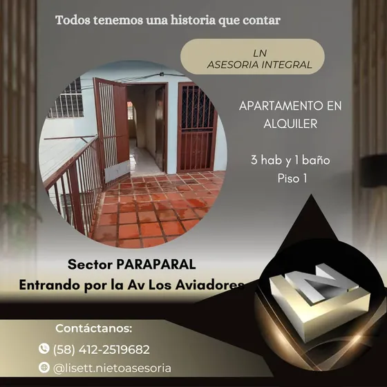  Alquiler Sector Paraparal Apartamento 