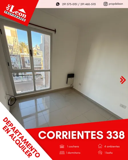 Alquiler Departamento 1 Dormitorio Centro Con Cochera