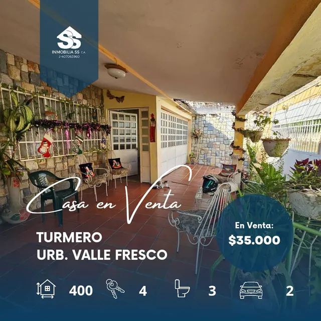 Se Vende Casa Espaciosa Ubicada Urb. Valle Fresco - Turmero 