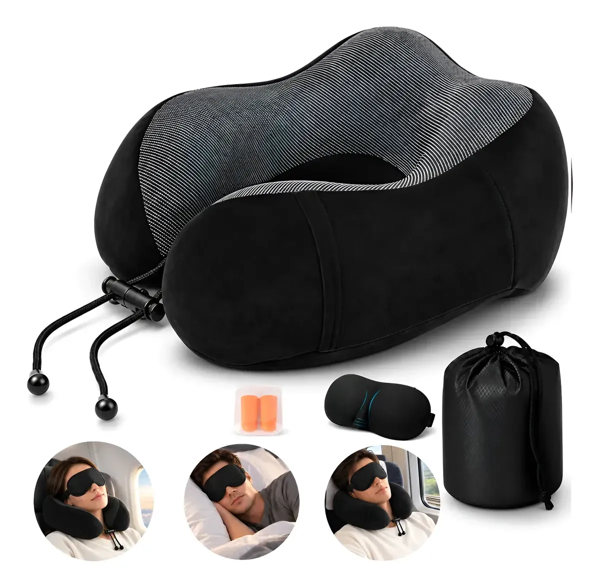 Travesseiro Apoio Encosto De Pescoço Para Viagem Ergonômico