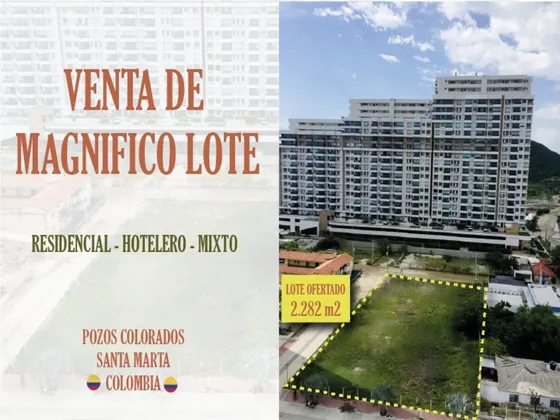 Lote En Venta Ubicado En Santa Marta Sector Pozos Colorados (24426).