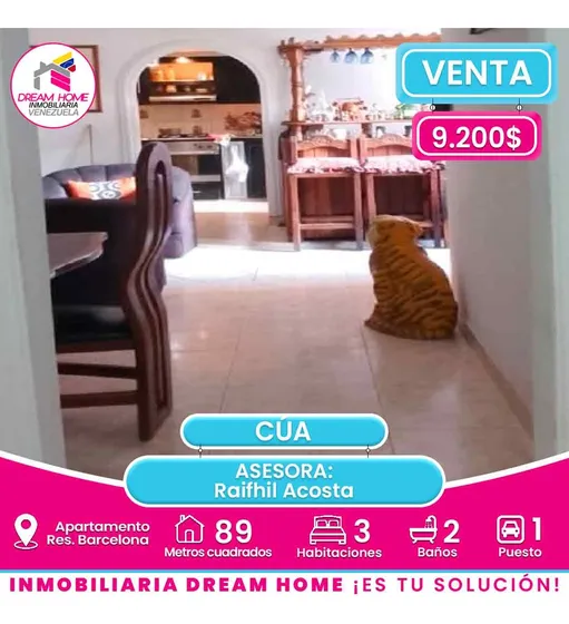 Apartamento En Venta  Res. Barcelona  Cúa
