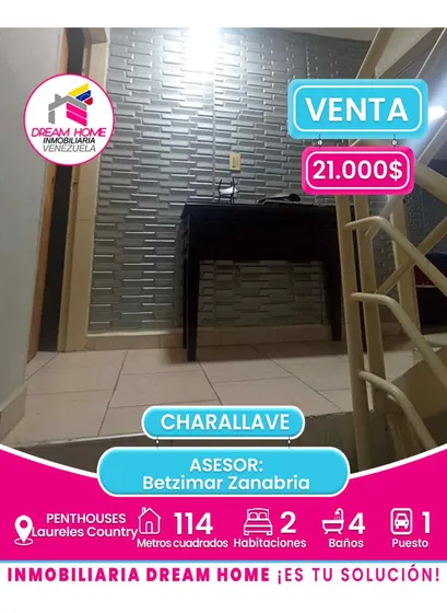 Penthoses En Venta Laureles Country - Charallave   