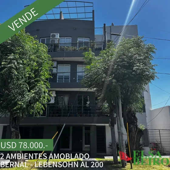 Vende Departamento 2 Ambientes Amoblado - Bernal