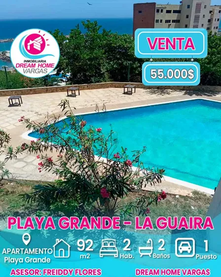 Apartamento En Venta  Playa Grande  La Guaira 