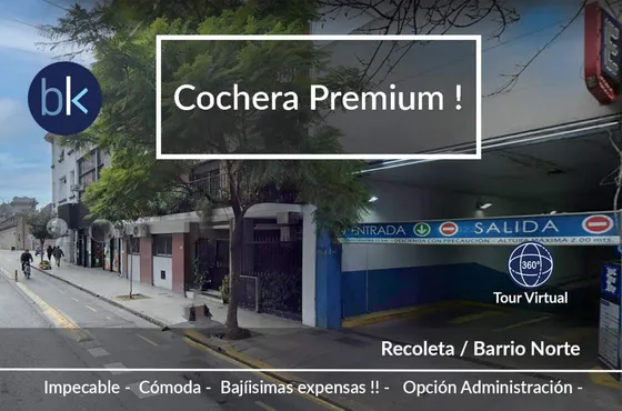 Cochera Premium Con 2 Rampas -  Bajísimas Expensas -  Super Oportunidad!!