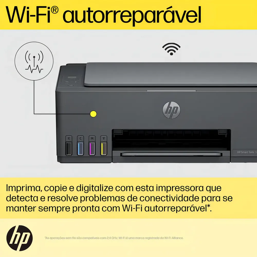 Impressora Multifuncional Hp Smart Tank 584 - Preta Preto 127/220v