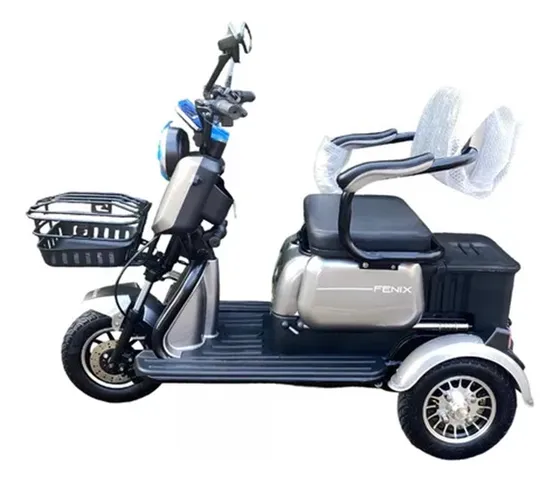 Triciclo Elétrico Fênix 750w 48v 20ah P/ 3 Pessoas