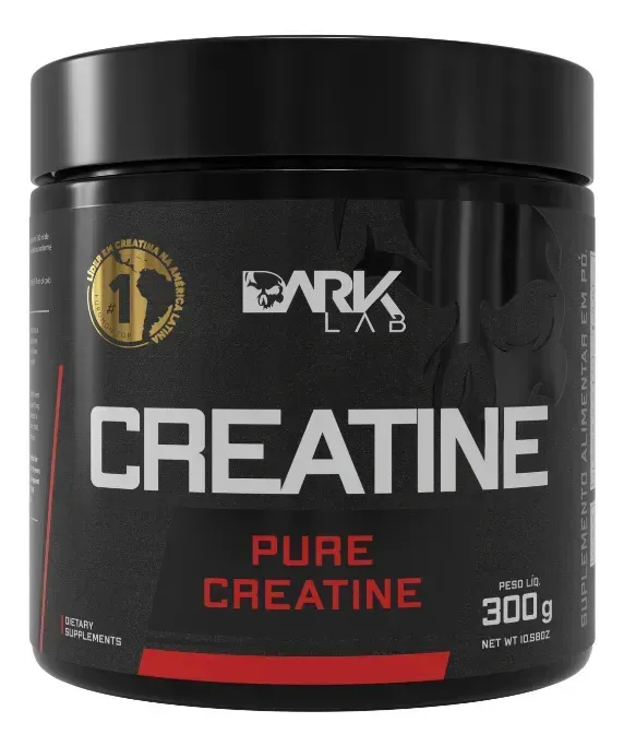 Creatina Monohidratada em Pote 300g 100% Pura Dark Lab