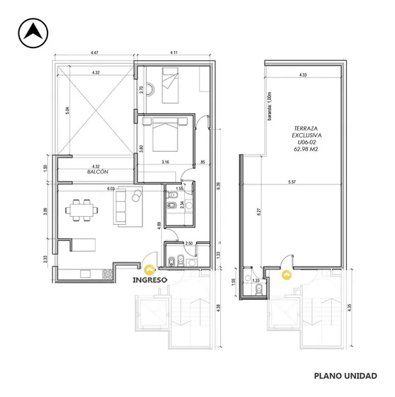 Venta Departamento 3 Dormitorios Pichincha Rosario