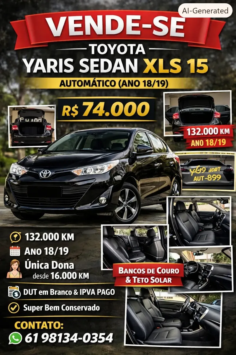 Toyota Yaris 2019 1.5 Xls 16v Cvt 5p Toyota Yaris 2019 1.5 Xls 16v Cvt 5p