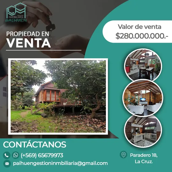 En Venta Hermoso Terreno De 5000m2 Con Casa En La Cruz