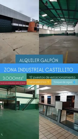 Tre009 Solo Clientes Galpon Zona Industrial Castillito Este Inmueble Destaca Por Su Excelente Estado De Conservación, Son Dos Naves Intercomunicadas