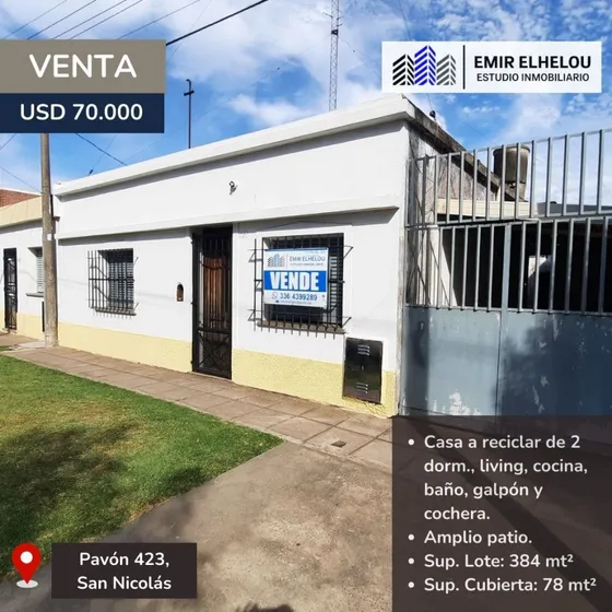 Casa De 2 Dormitorios En Barrio Saavedra