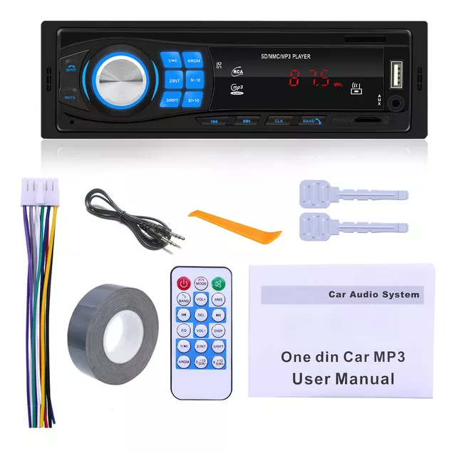 Estereo Para Carro Radio Auto Estereos Bluetooth De Carros USB MP3 AM/F  NUEVO