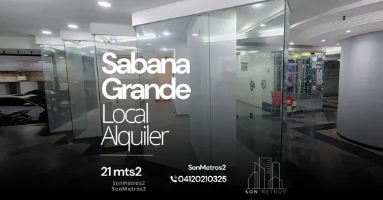 Local Alquiler Sabana Grande No Esta A Pie De Calle 21 Mts2 Sonmetros2