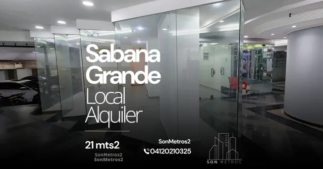 Local Alquiler Sabana Grande No Esta A Pie De Calle 21 Mts2 Sonmetros2