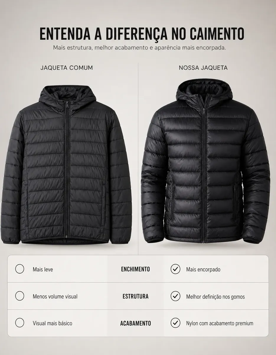 Jaqueta Puffer - lateral