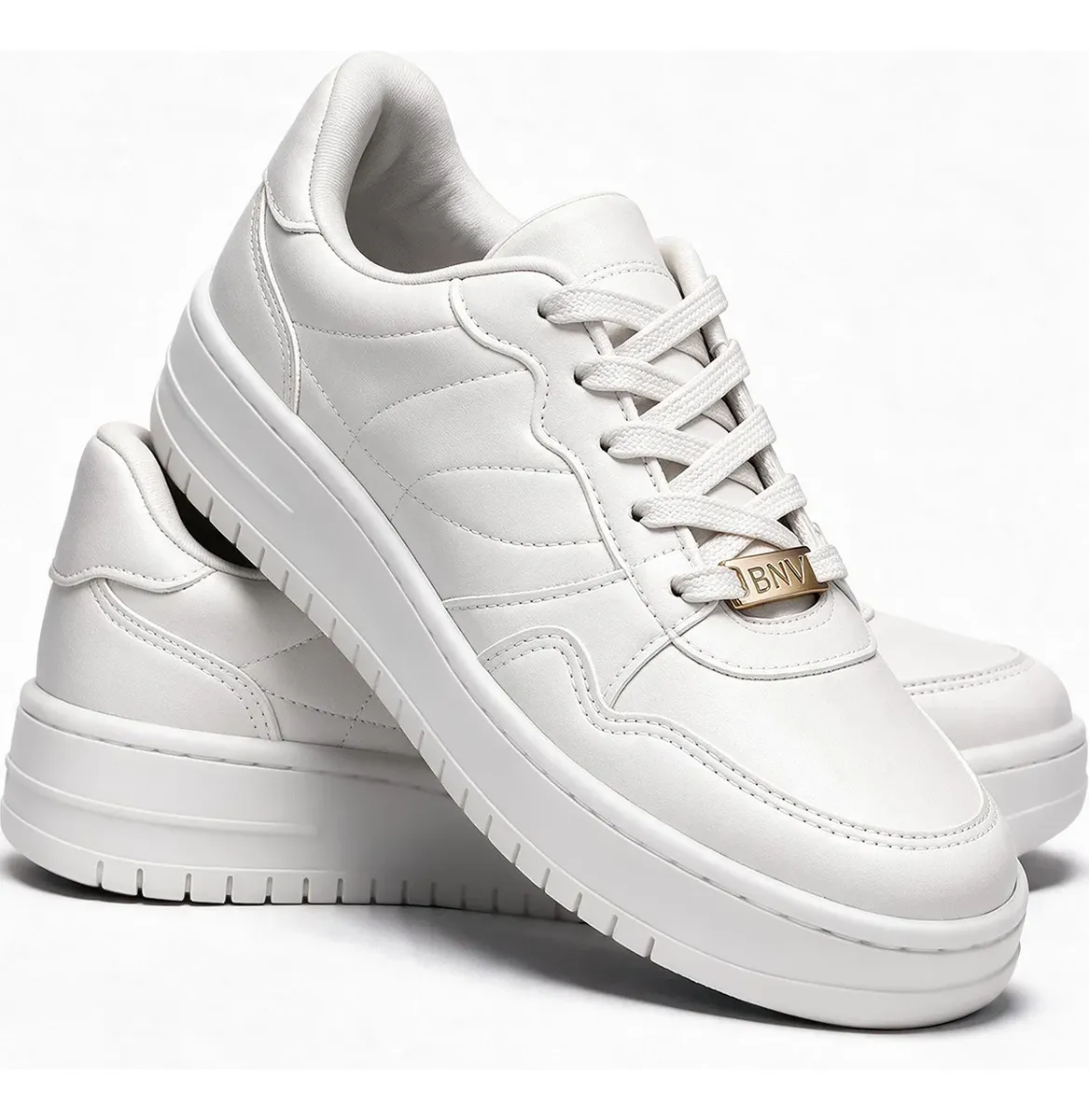 Tênis Feminino Plataforma Casual Benévola Ultraconforto Leve
