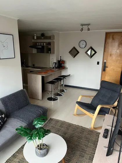 Vendo Moderno Depto Amoblado 2dorm 1ba Santiago Centro