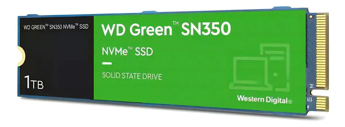 Disco Ssd 1TB Sn350 M.2 Nvme Green Western Digital