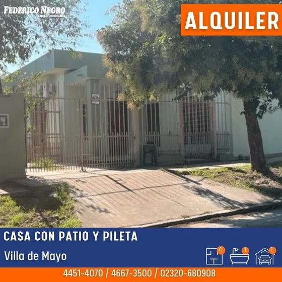 Casa En Alquiler En Villa De Mayo