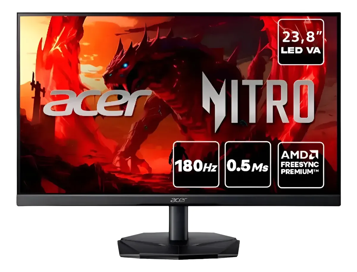 Monitor Gamer Acer Nitro 23,8" Full Hd 180hz 0.5ms Kg241y