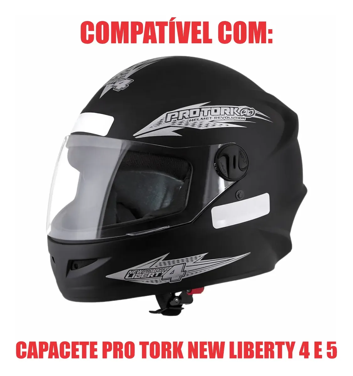 Viseira Protork New Liberty 4 , 5 E R8 Cristal Polivisor