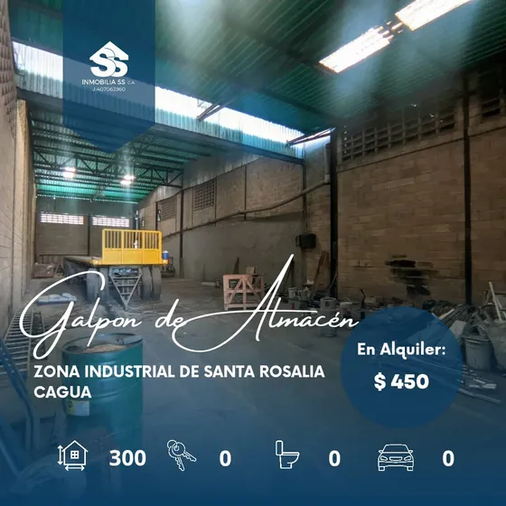 Se Alquila Galpón En Zona Industrial De Cagua Aragua 