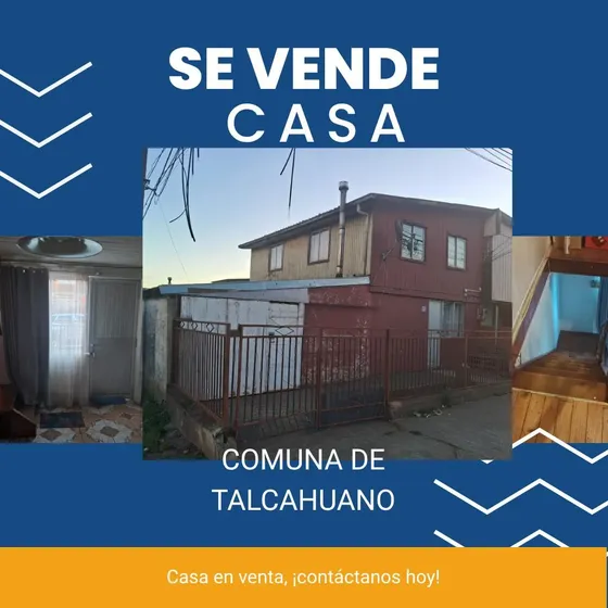 Casa Dos Pisos En Talcahuano, Diego Portales