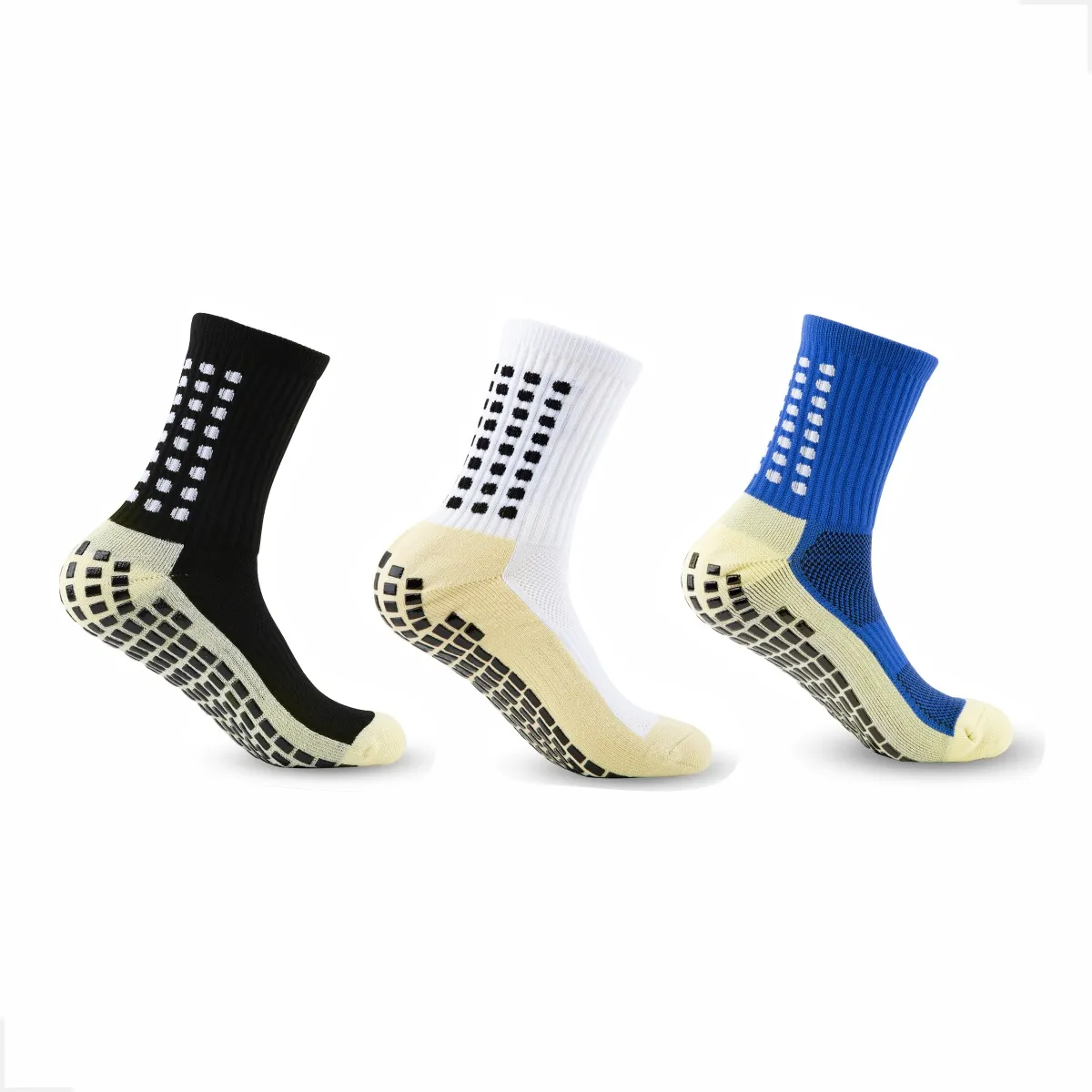 Kit 3 Pares Meia Antiderrapante Futebol