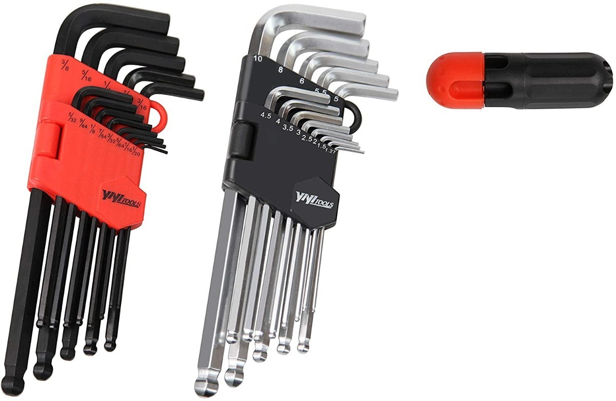 Juego de llaves allen estandar y milimétricas 30 piezas