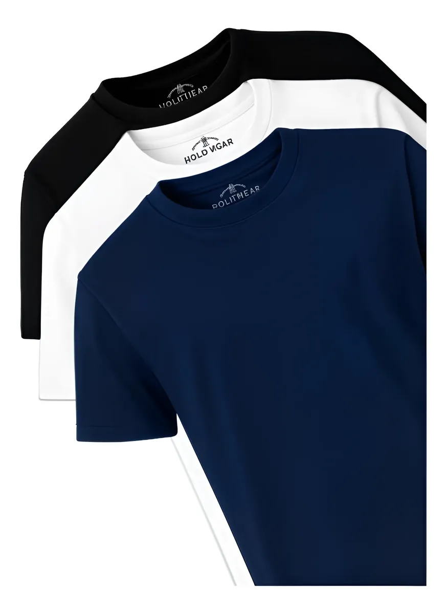 Kit 3 Camisetas Polo Wear