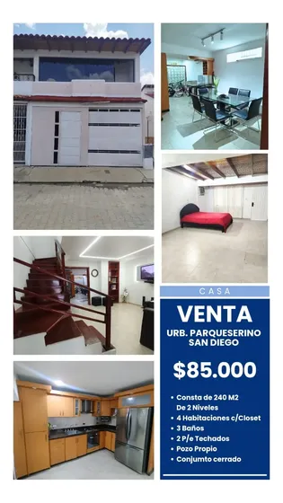 Leandro Araque Inzitu Realtors Ofrece En Venta Casa De 2 Niveles En San Diego Urbanización Parqueserino.