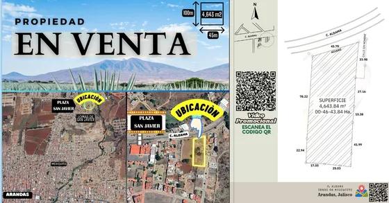 Propiedad Venta C. Aldama, Cerro Mexiquito, Arandas, Jalisco