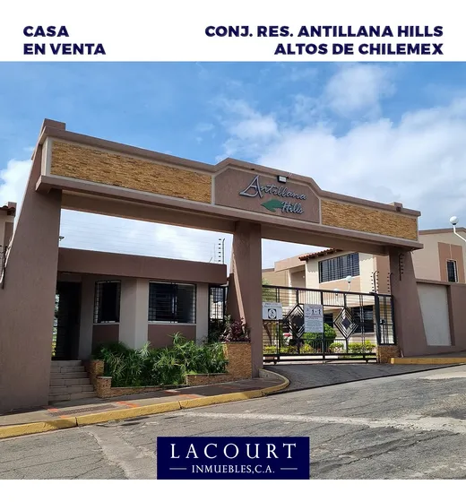 En Venta Casa Moderna De 2 Niveles En Conj. Resd.antillana Hills En Sector Villa Antillana - Puerto Ordaz. 
