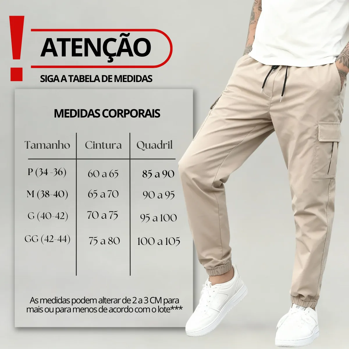 Detalhe da Calça Jogger Cargo