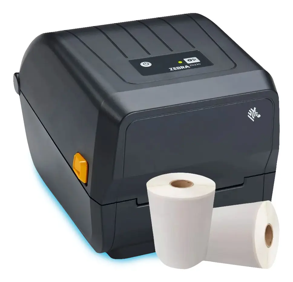 Impressora Zebra Zd220 De Etiquetas 203dpi (zbr01) Cor Cinza-escuro 110/240v (bivolt)
