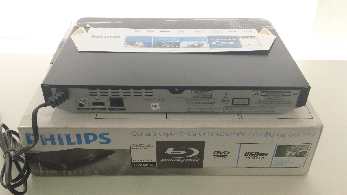 Blu Ray Dvd Player Philips Bdp 2100 | Mercado Livre