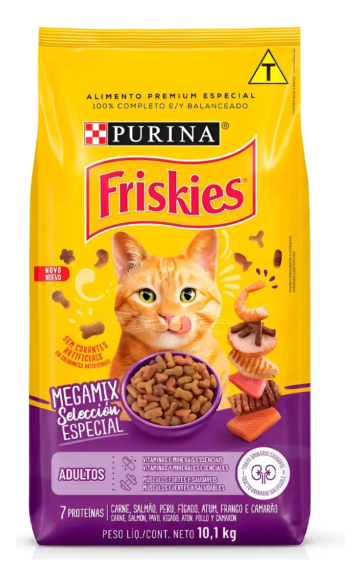 Ração Friskies Para Gatos Megamix Adultos 10,1kg