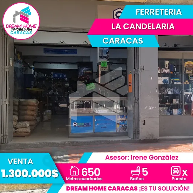 En Venta Ferretería La Candelaria Caracas