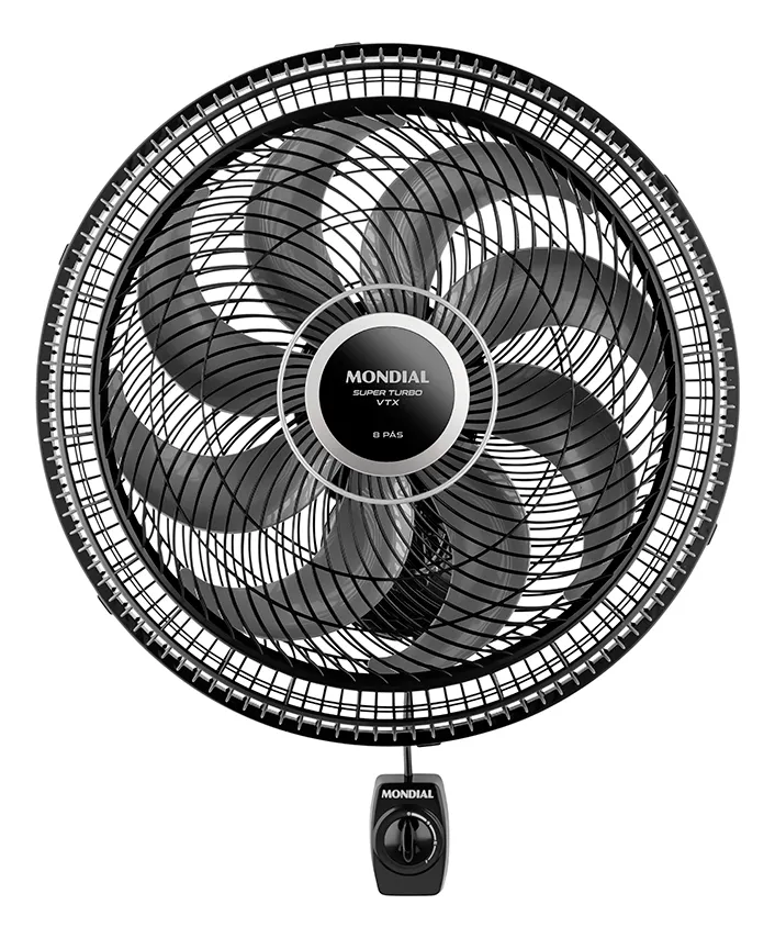 Ventilador de Parede 40cm Super Turbo 8 Pá, Mondial 140W - VTX-40P-8P