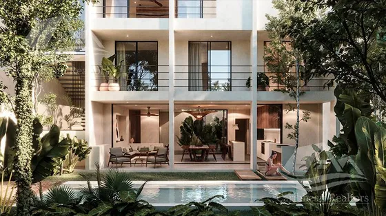 Departamento En Venta En Aflora Aldea Zama Tulum Hcs5443