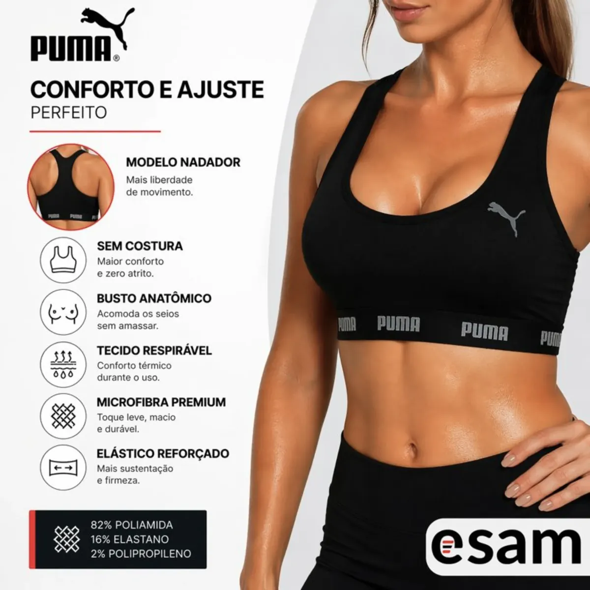 Top Puma Academia Fitness: O Suporte Premium que seu Treino Exige