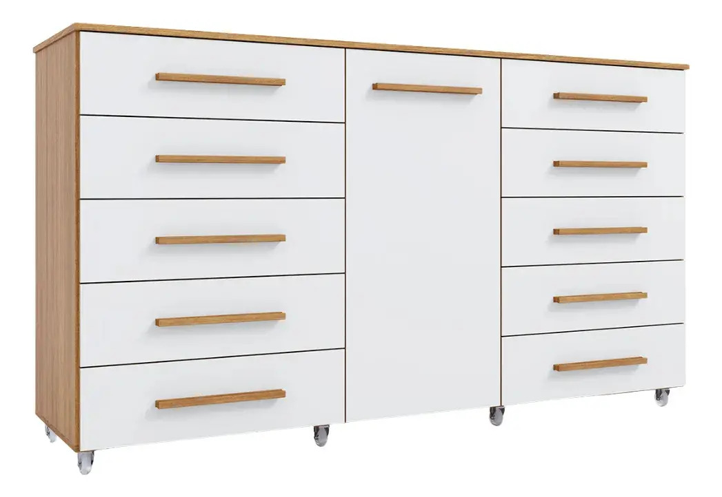 Cômoda multiuso 10 gavetas e 1 porta Ferrari