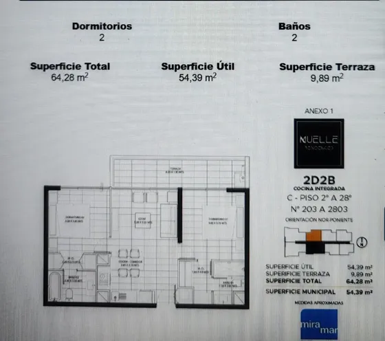 Venta Cesión O Reserva Dpto 2d - Proyecto Muelle