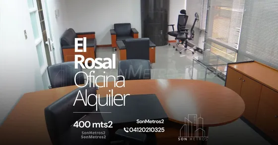 Oficina Amoblada Alquiler El Rosal 400 Mts2 Sonmetros2