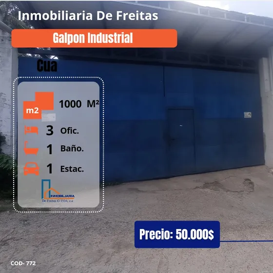 Galpón Industrial En Carretera Cua - Ocumare Del Tuy